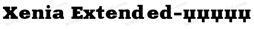 Xenia Extended字体转换